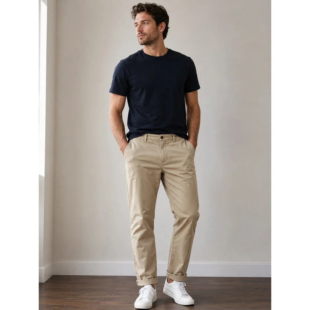 J.Crew Flex Slim Fit Chino Pants British Khaki 40x32 H3167 Mens Trousers NWT